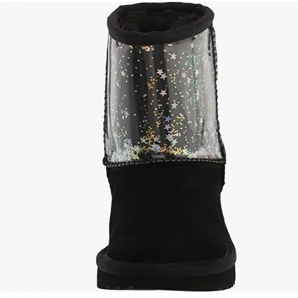 UGG CLASSIC II CLEAR GLITTER BOOTS (Big Girls)